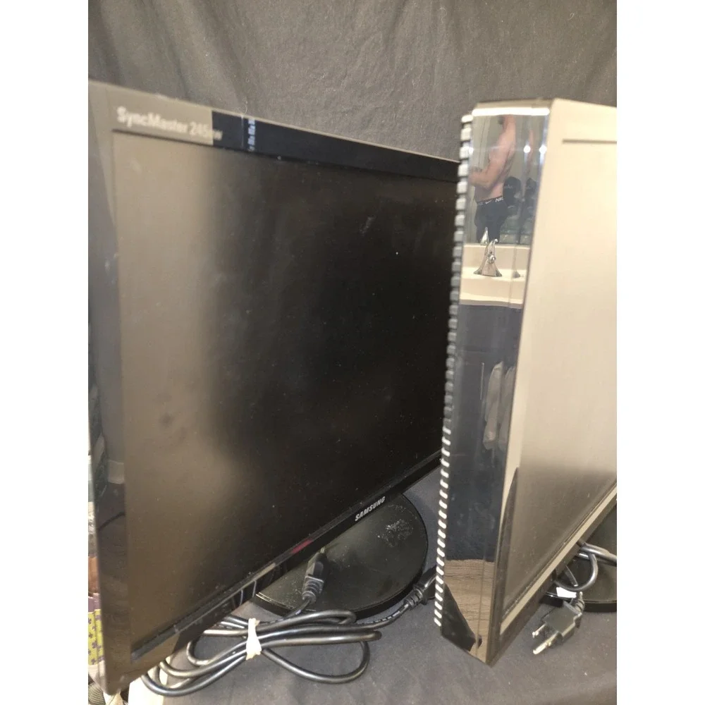 Samsung Syncmaster 245bw 24 Inch Gaming Monitor With‎ Cables Adjustable Stand